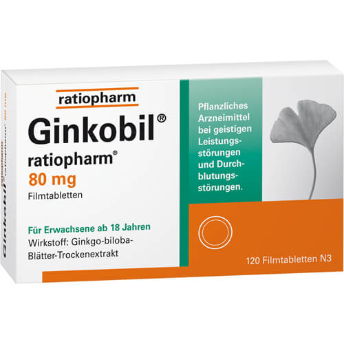 GINKOBIL-ratiopharm 80 mg Filmtabletten GINKOBIL-ratiopharm 80 mg Filmtabletten