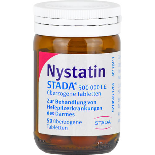 NYSTATIN STADA 500.000 I.E. überzogene Tab. NYSTATIN STADA 500.000 I.E. überzogene Tab.