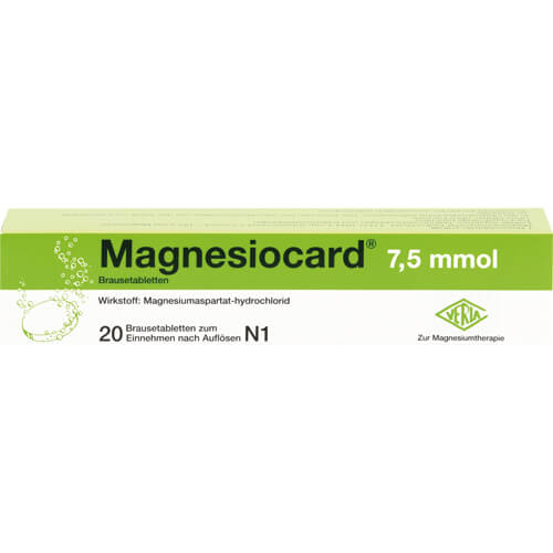 MAGNESIOCARD 7,5 mmol Brausetabletten MAGNESIOCARD 7,5 mmol Brausetabletten