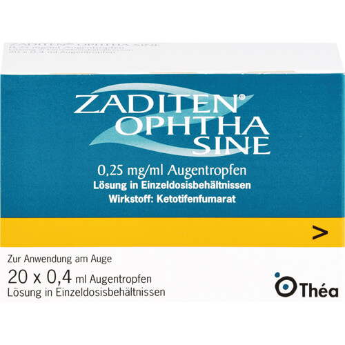 ZADITEN ophtha sine 0,25 mg/ml Augentr.Einzeldos. ZADITEN ophtha sine 0,25 mg/ml Augentr.Einzeldos.