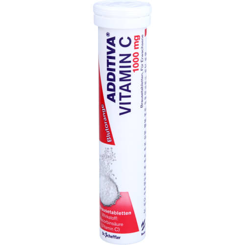 ADDITIVA Vitamin C Blutorange Brausetabletten ADDITIVA Vitamin C Blutorange Brausetabletten
