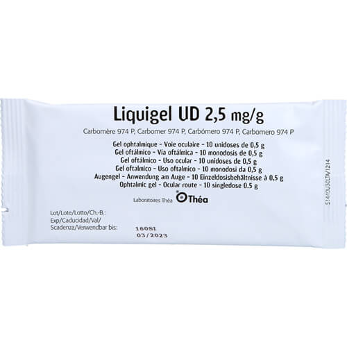 LIQUIGEL UD 2,5mg/g Augengel i.Einzeldosisbeh. LIQUIGEL UD 2,5mg/g Augengel i.Einzeldosisbeh.